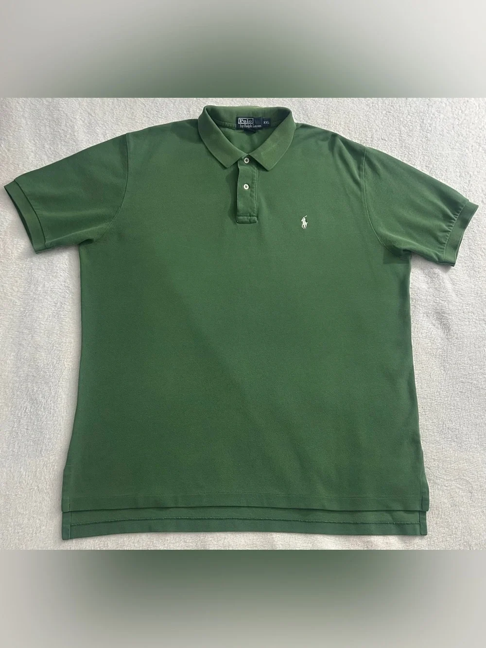 Polo Ralph Lauren Men’s Sz XXL Green Short Sleeve Polo w/ White Pony Logo